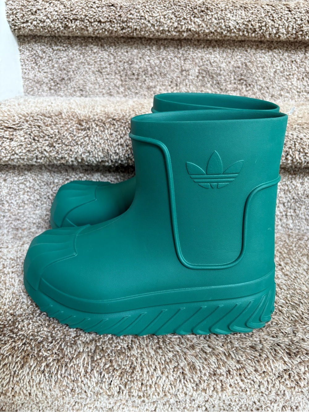 adidas AdiFOM Superstar Women’s Teal Green Waterproof Rubber Boots